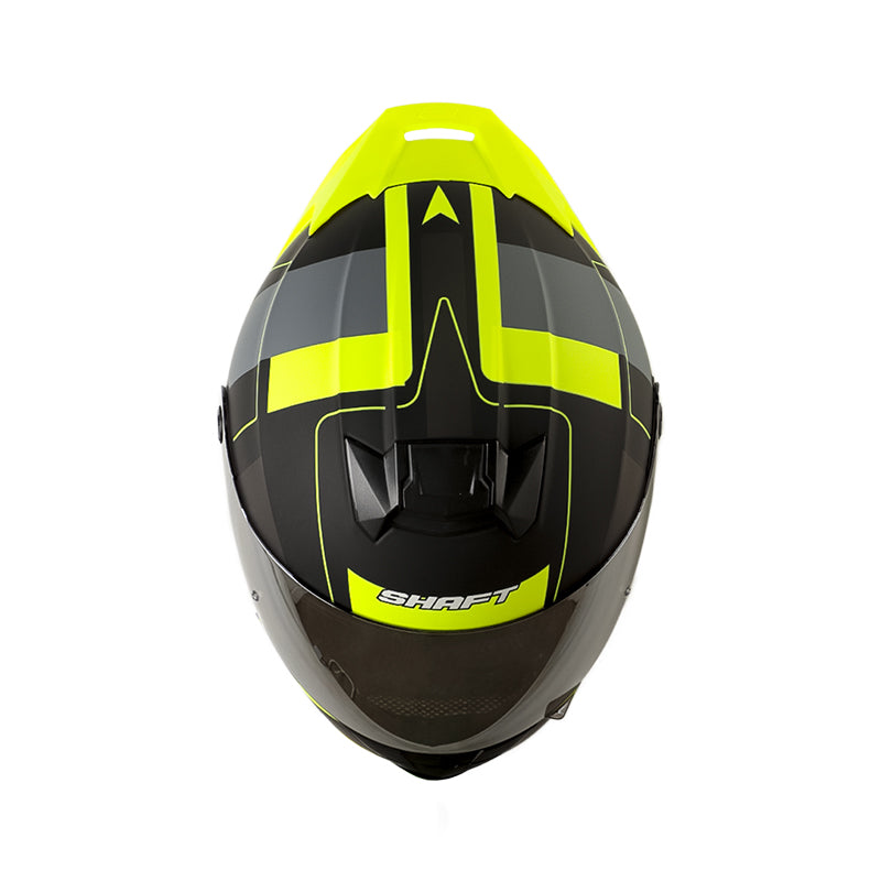 CASCO SHAFT SH-502SP CRACK MATE NEGRO AMARILLO NEON