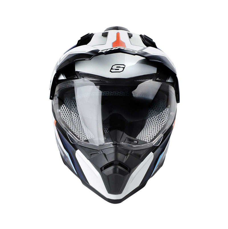 CASCO SHAFT SH-MX380DV FRONTOURE NEGRO ROJO