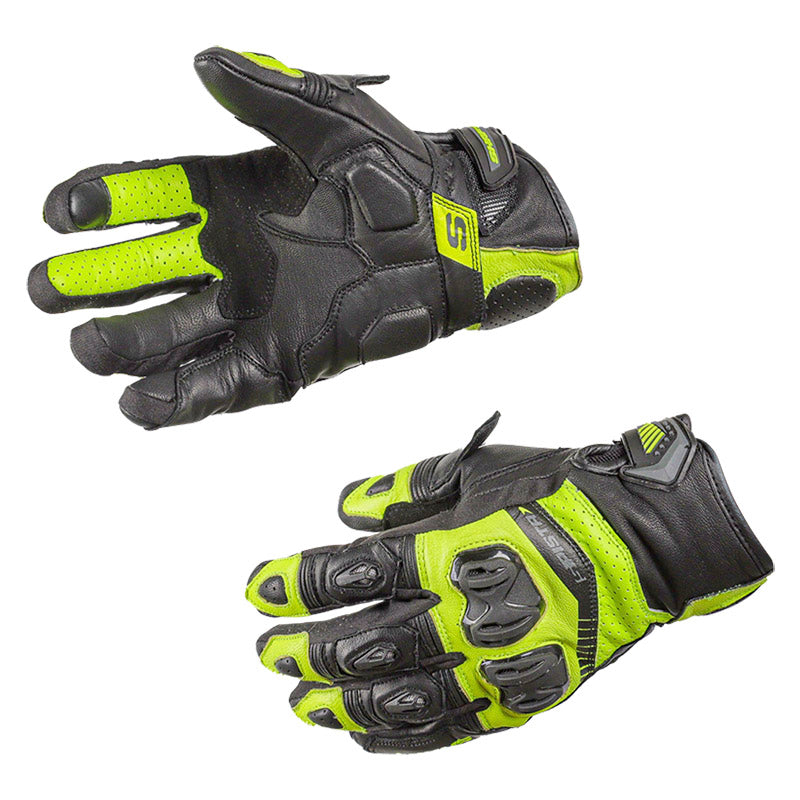 GUANTES SHAFT PISTA NEGRO AMARILLO NEON