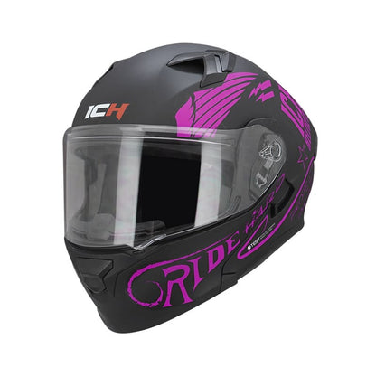 CASCO ICH ICH-3120DV SQUAD MATE NEGRO FUCSIA NEON