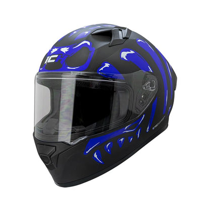 CASCO ICH ICH-503SP SKULLER MATE NEGRO AZUL