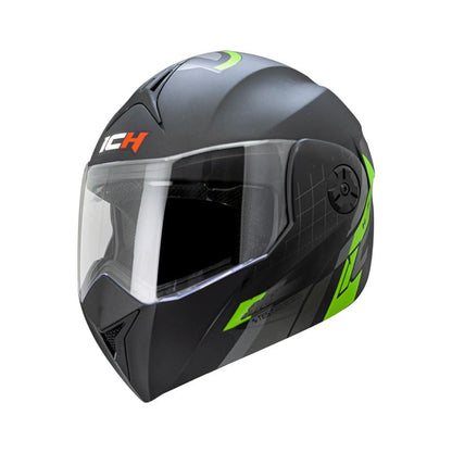CASCO ICH ICH-3110DV BOUBLE MATE NEGRO VERDE NEON