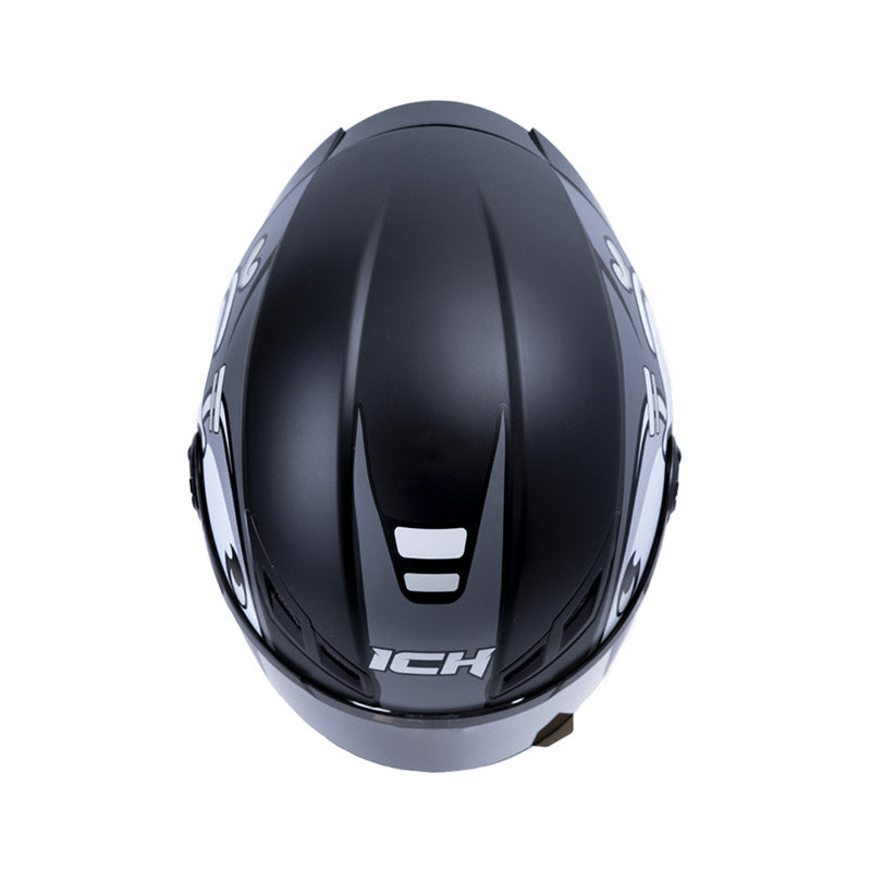 CASCO ICH ICH-501SP GUMMY MATE NEGRO GRIS VISOR HUMO