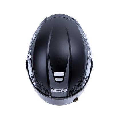 CASCO ICH ICH-501SP GUMMY MATE NEGRO GRIS VISOR HUMO