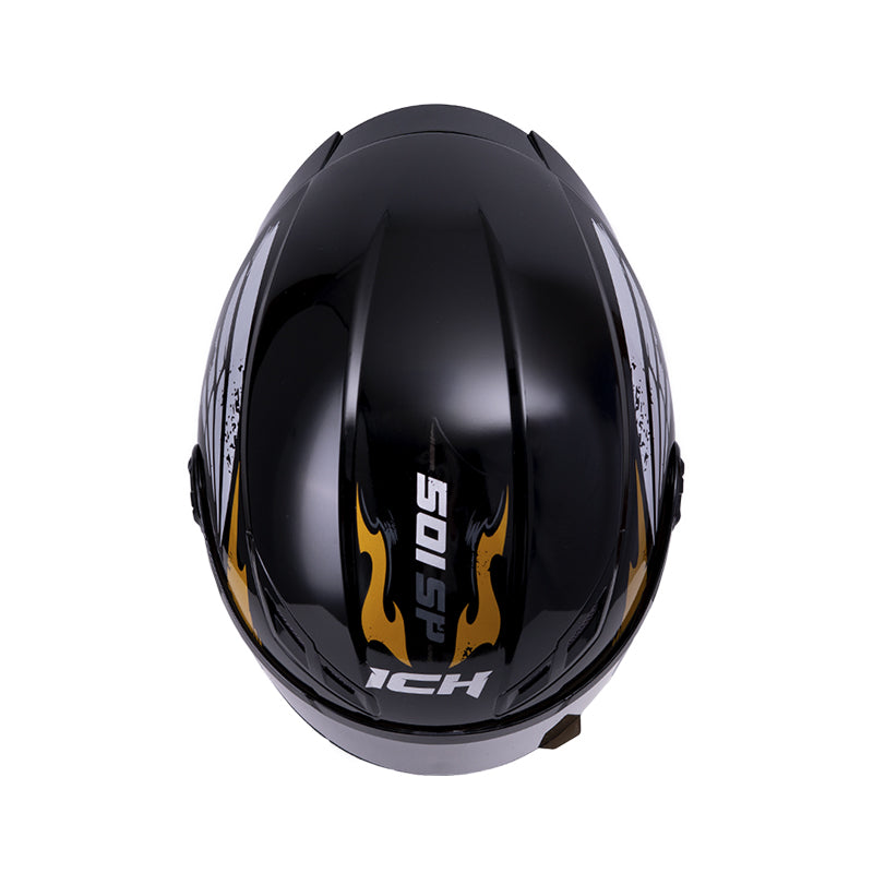 CASCO ICH ICH-501SP CRANK MATE NEGRO NARANJA NEON VISOR HUMO