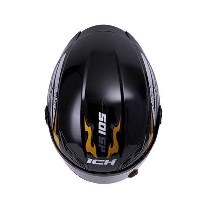 CASCO ICH ICH-501SP CRANK MATE NEGRO NARANJA NEON VISOR HUMO