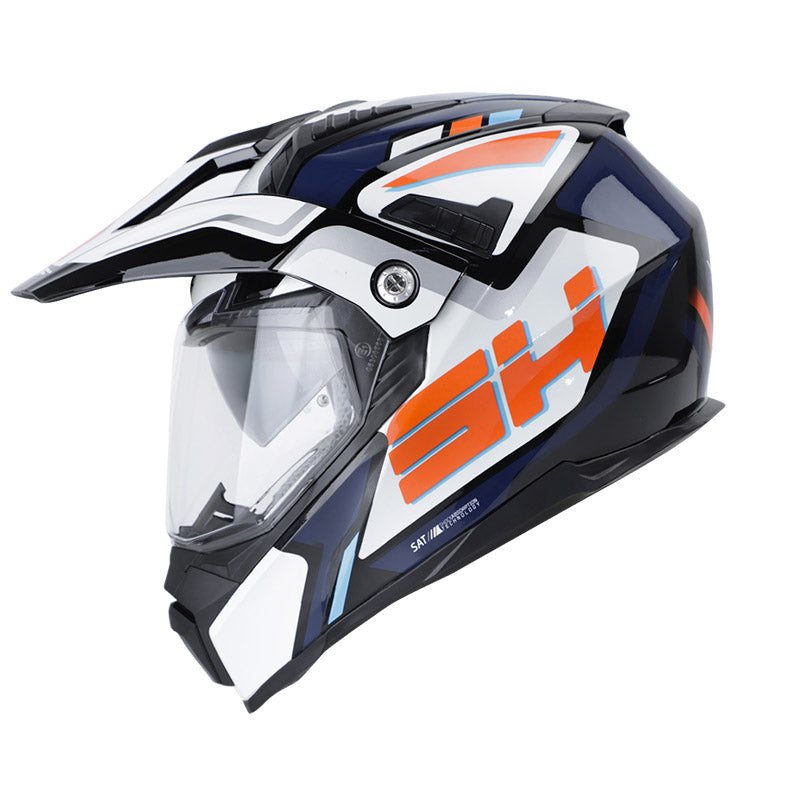 CASCO SHAFT SH-MX380DV FRONTOURE NEGRO NARANJA NEON