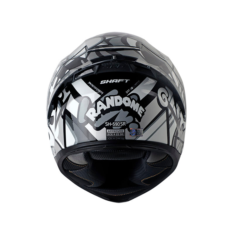 CASCO SHAFT SH-590SR RANDOME GRIS PLATA VISOR PLATA