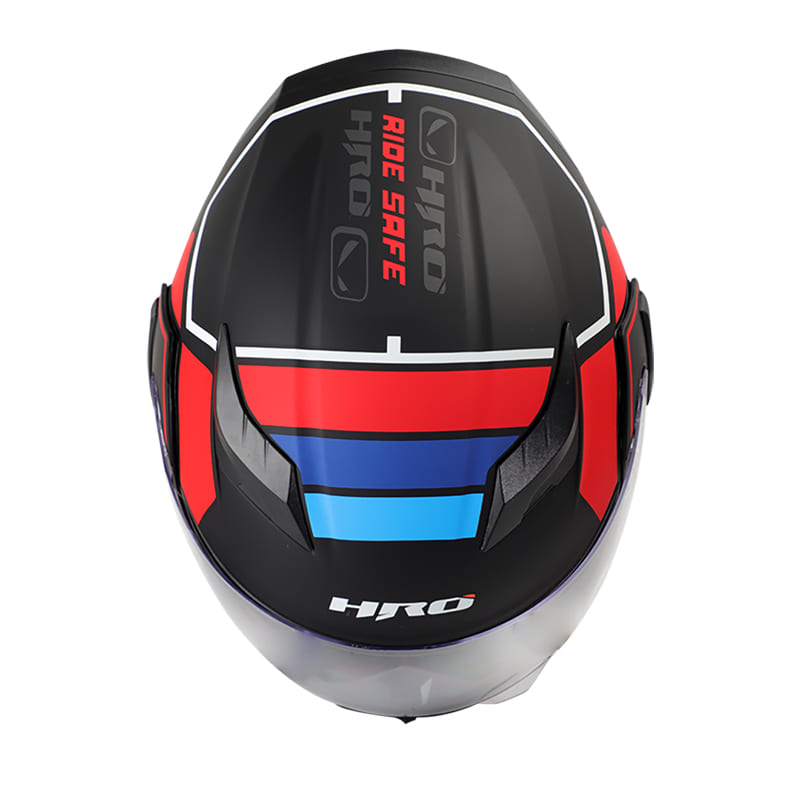 CASCO HRO HRO-3400DV CLASSIC MATE NEGRO ROJO