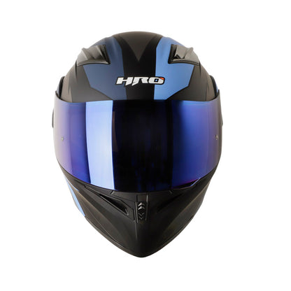 CASCO HRO HRO-3400DV BREAKS MATE NEGRO AZUL OSCURO IRIDIUM