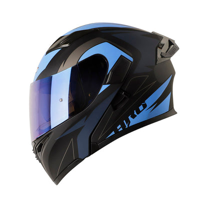 CASCO HRO HRO-3400DV BREAKS MATE NEGRO AZUL OSCURO IRIDIUM