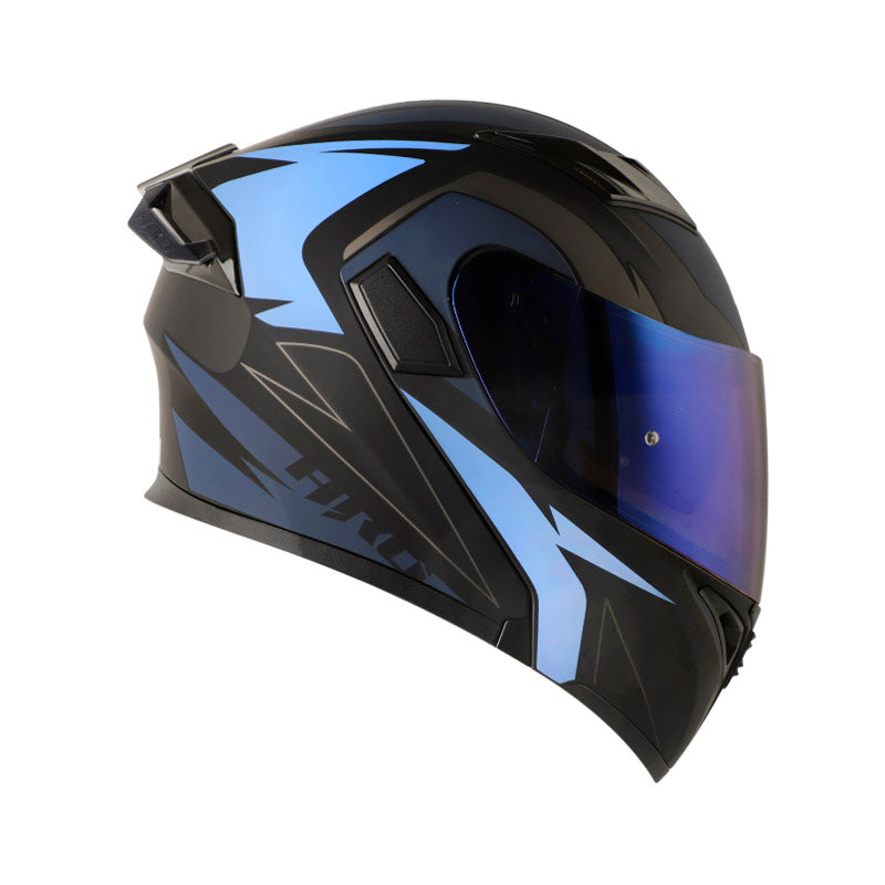 CASCO HRO HRO-3400DV BREAKS MATE NEGRO AZUL OSCURO IRIDIUM