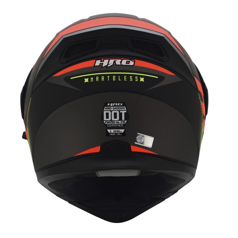 CASCO HRO HRO-3400DV MAATBLESS MATE NEGRO AMARILLO NEON