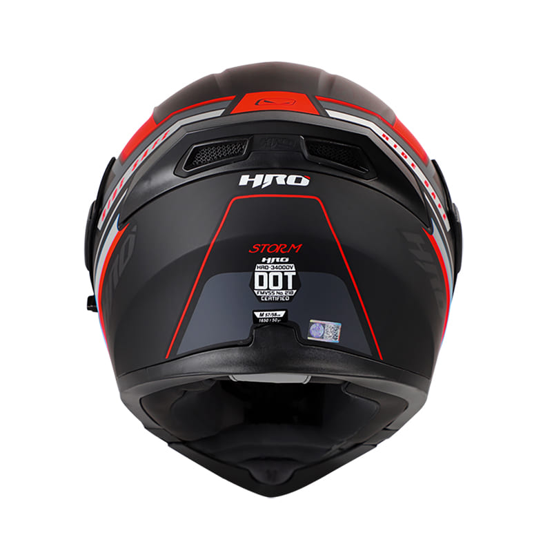 CASCO HRO HRO-3400DV STORM MATE NEGRO ROJO