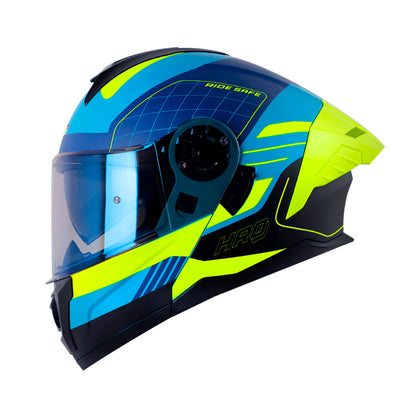 CASCO HRO HRO-3480DV EVO RUMBLE MATE AZUL AMARILLO NEON