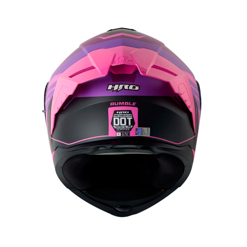 CASCO HRO HRO-3480DV EVO RUMBLE MATE MORADO FUCSIA IRIDIUM