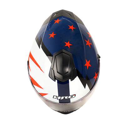 CASCO HRO HRO-518DV PATRIOT AZUL NAVY BLANCO