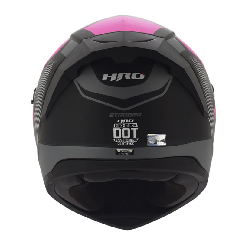 CASCO HRO HRO-518DV STROBER MATE NEGRO FUCSIA NEON