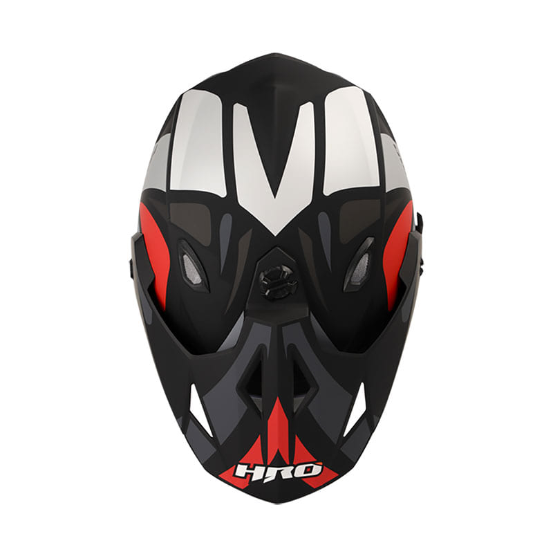 CASCO HRO HRO-MX330DV NET MATE NEGRO ROJO