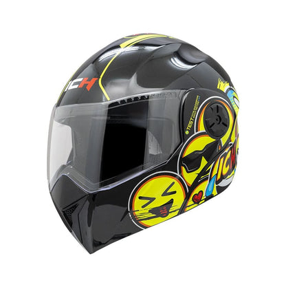 CASCO ICH ICH-3110S EMOJI NEGRO COLORFULL