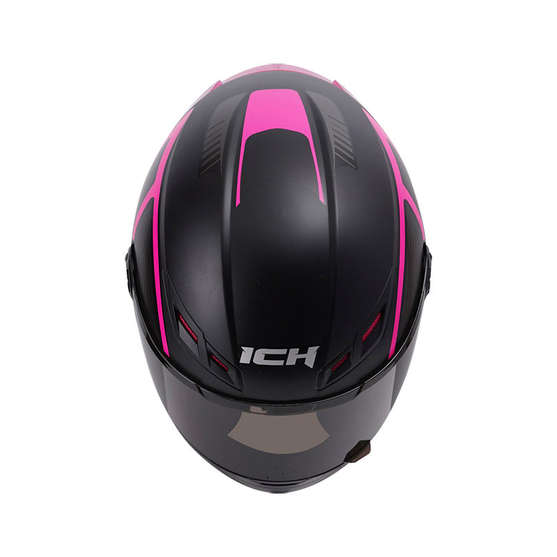 CASCO ICH-501SP EXTRACTOR MATE NEGRO FUCSIA VISOR HUMO