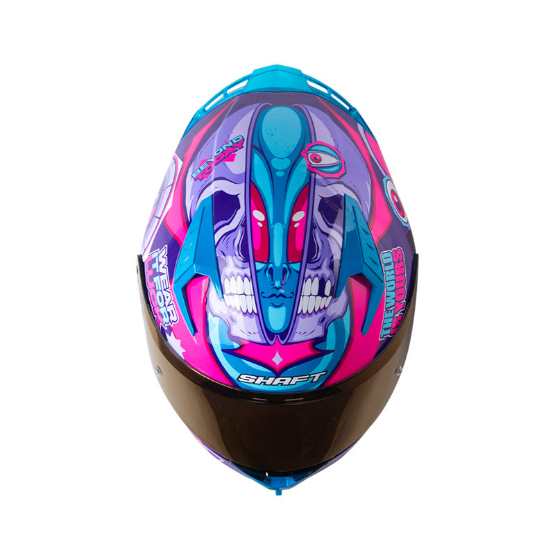 CASCO SHAFT SH-526SP EVO LUCKY MORADO FUCSIA VISOR IRIDIUM