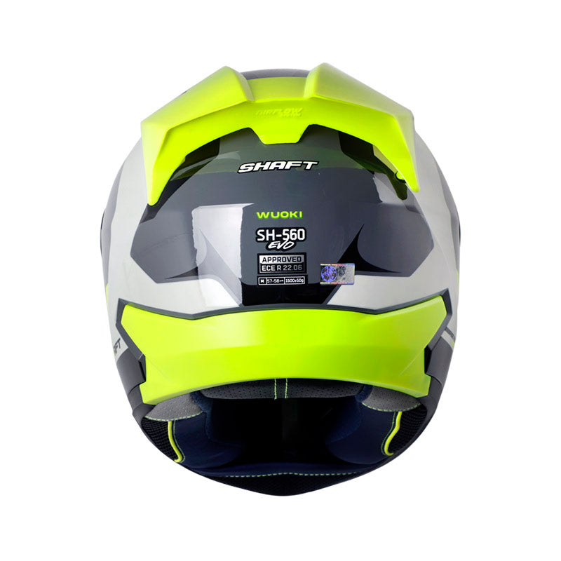 CASCO SHAFT SH-560 WUOKI GRIS OSCURO AMARILLO NEON IRIDIUM