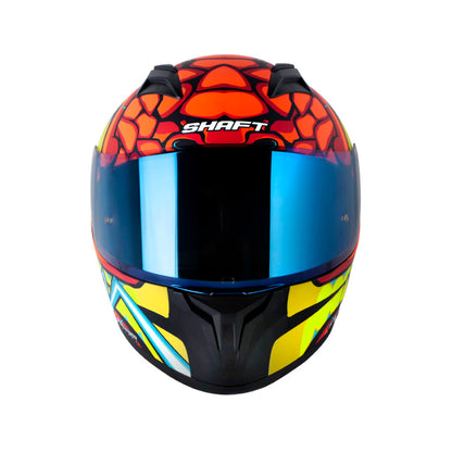 CASCO SHAFT SH-582SP DRAKARYS MATE NARANJA NEON VISOR IRIDIUM