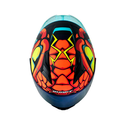 CASCO SHAFT SH-582SP DRAKARYS MATE NARANJA NEON VISOR IRIDIUM