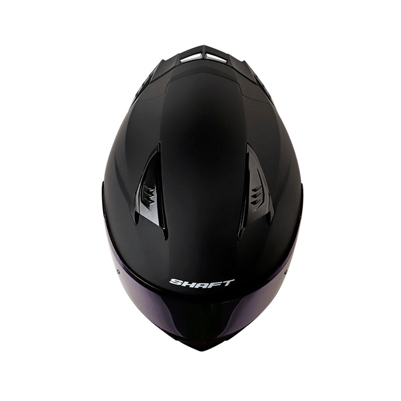 CASCO SHAFT SH-590SR SOLID MATE NEGRO PLATA IRIDIUM AZUL
