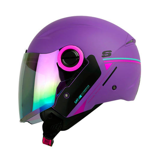 CASCO SHAFT SH-212 PURE MORADO VISOR HUMO