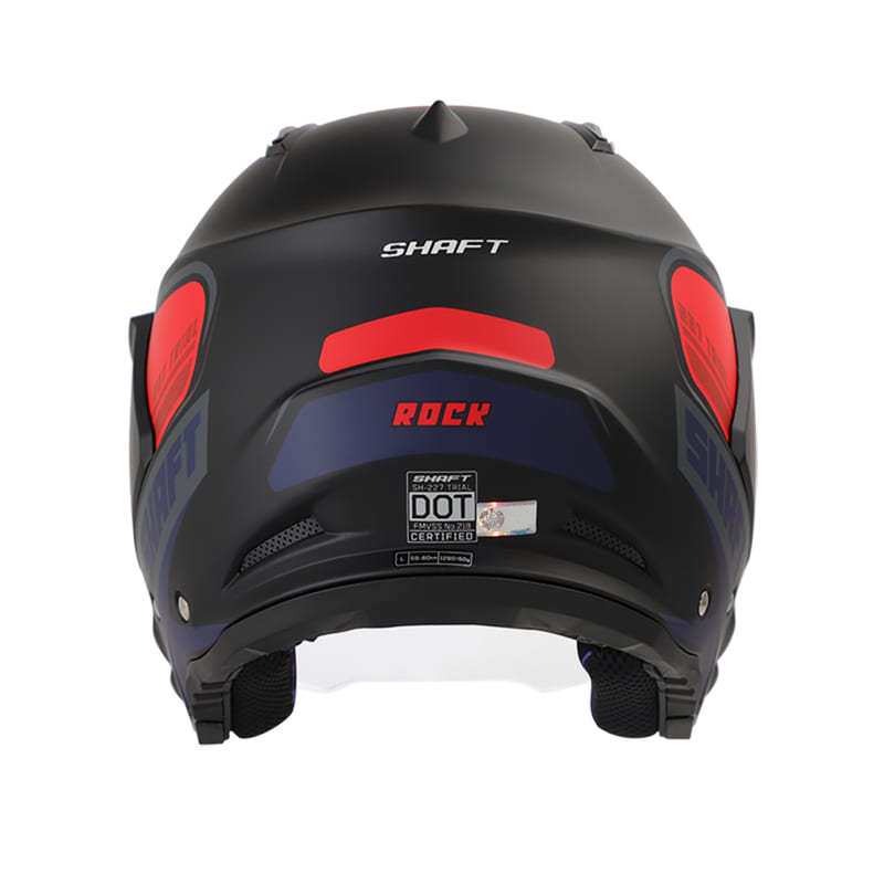 CASCO SHAFT SH-227 ROCK MATE NEGRO ROJO