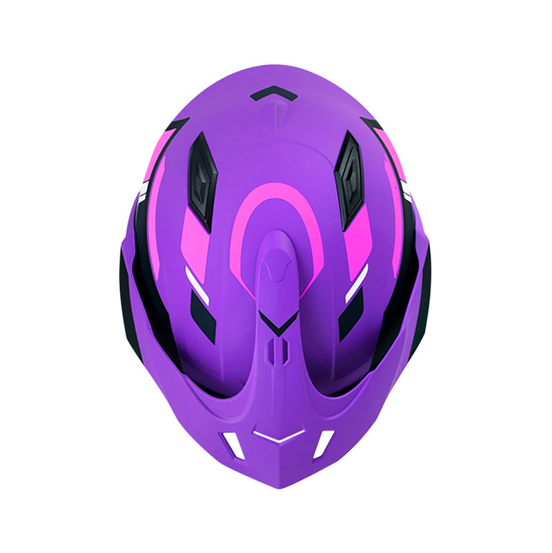 CASCO SHAFT SH-227 TRIAL VIC.DUAL MATE MORADO FUCSIA NEON