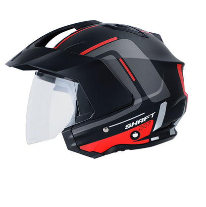CASCO SHAFT SH-227 CICUTA MATE NEGRO ROJO