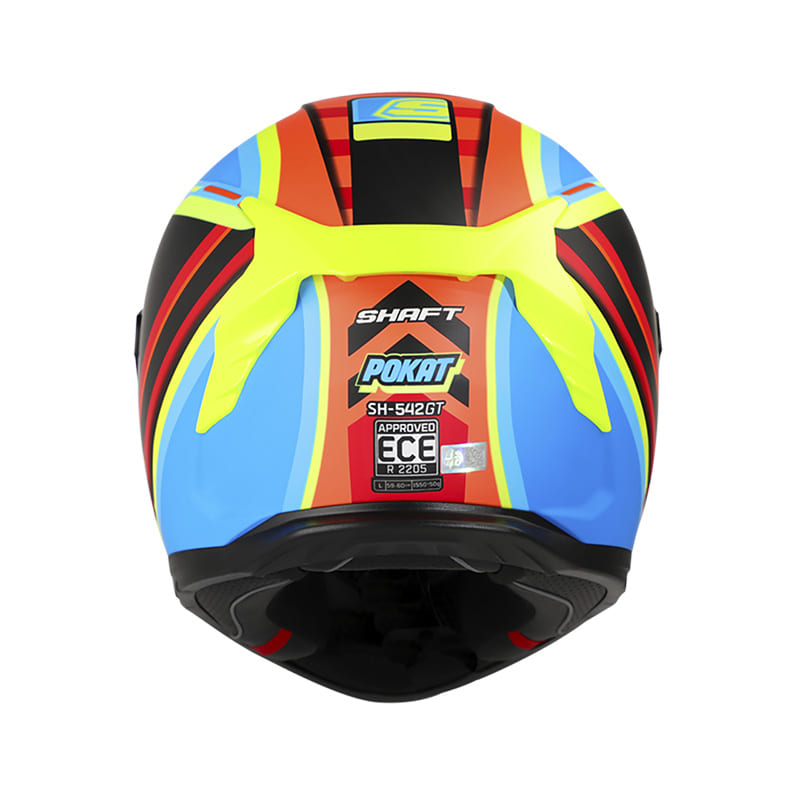 CASCO SHAFT SH-542GT POKAT MATE NARANJA NEON AMARILLO NEON