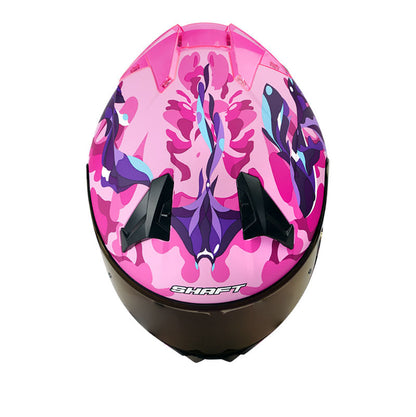 CASCO SHAFT SH-560 AQUARIA MATE FUCSIA MORADO VISOR IRIDIUM