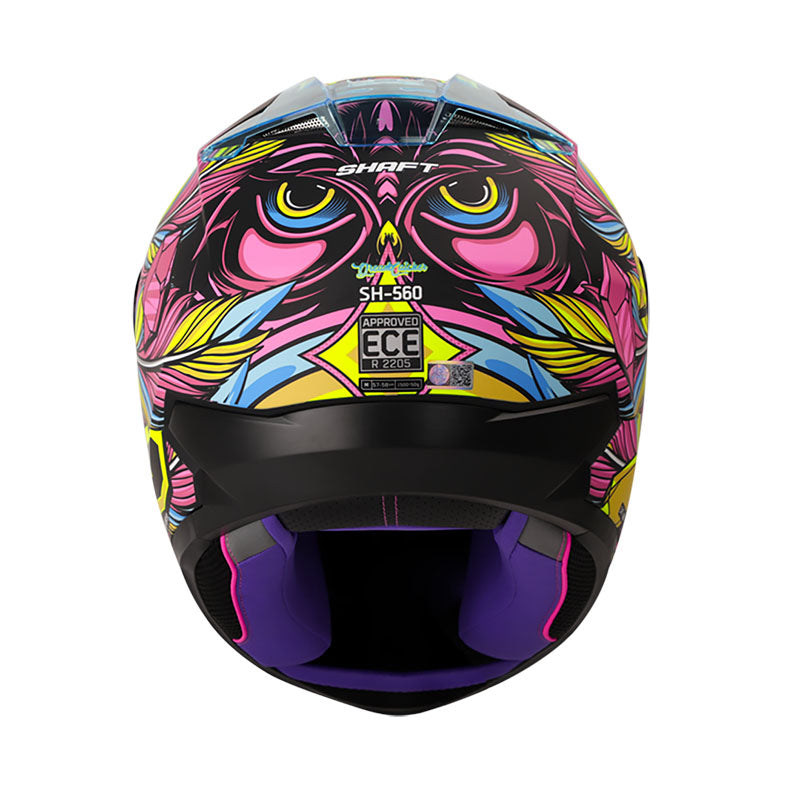 CASCO SHAFT SH-560 DREAM CATCH MATE NEGRO AZUL VISOR HUMO