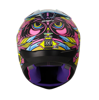 CASCO SHAFT SH-560 DREAM CATCH MATE NEGRO AZUL VISOR HUMO