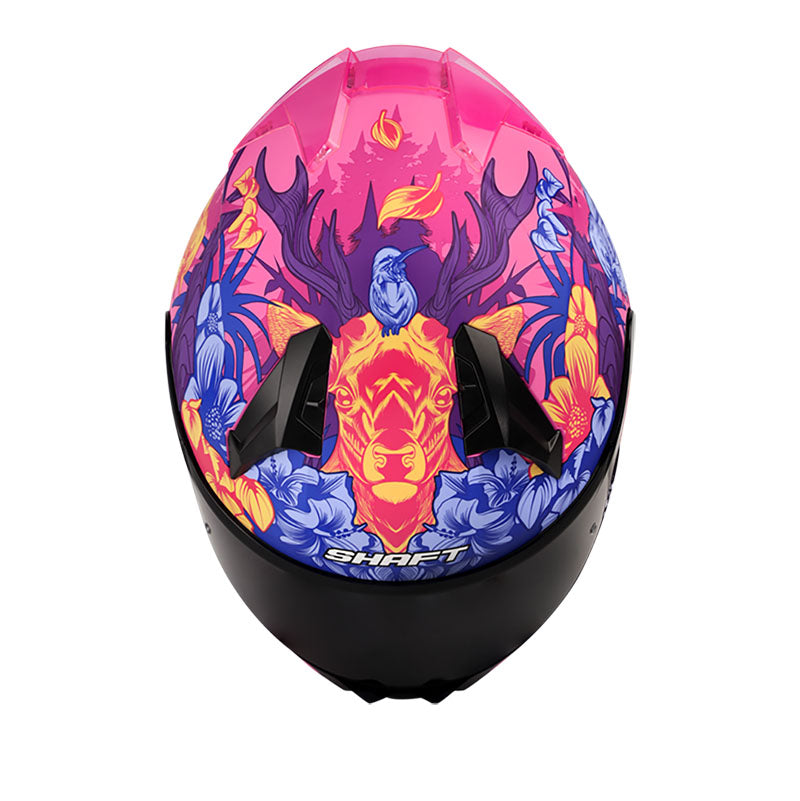 CASCO SHAFT SH-560 LUSTRUM MATE FUCSIA MORADO VISOR HUMO
