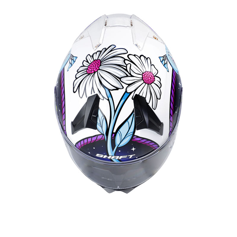 CASCO SHAFT SH-560 REAL BLANCO AZUL