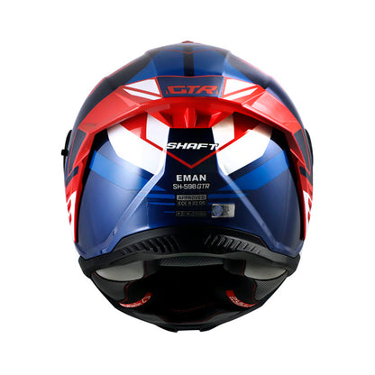 CASCO SHAFT SH-598GTR EMAN AZUL METALIZADO BLANCO IRIDIUM