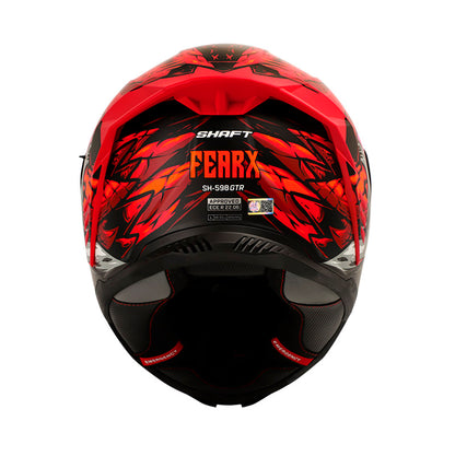 CASCO SHAFT SH-598GTR FEARX ROJO VISOR IRIDIUM