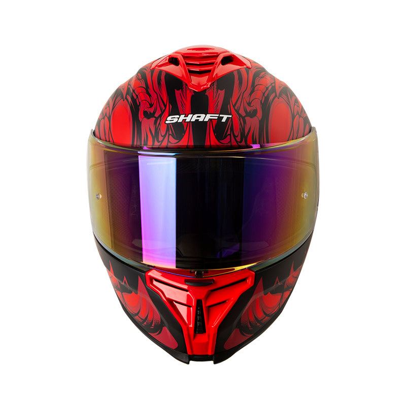 CASCO SHAFT SH-598GTR LEVIATAN MATE NEGRO ROJO IRIDIUM