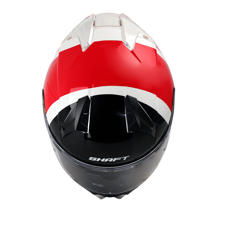 CASCO SHAFT SH-560 ROLLAX BLANCO ROJO