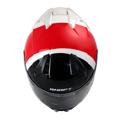 CASCO SHAFT SH-560 ROLLAX BLANCO ROJO