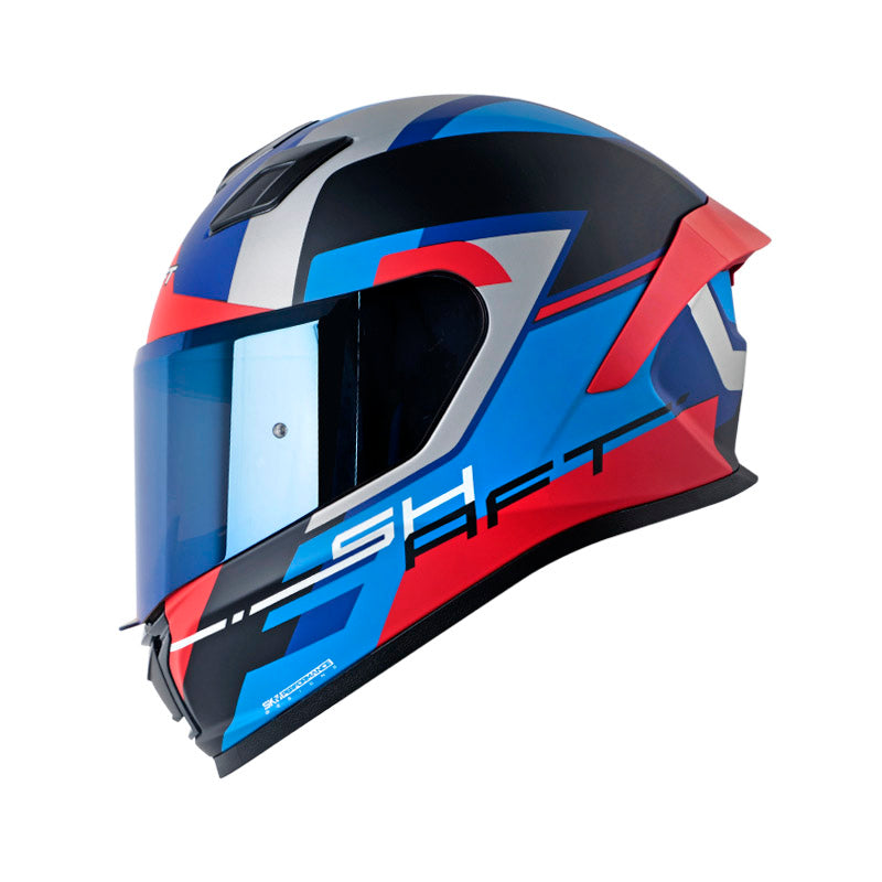 CASCO SHAFT SH-559 CORPS MATE AZUL OSCURO ROJO IRIDIUM