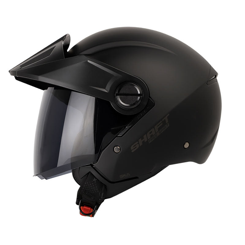 CASCO SHAFT SH-212 SOLID MATE NEGRO NEGRO VISOR HUMO