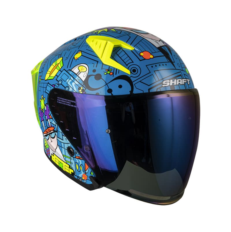 CASCO SHAFT SH-226SP DEXTER AZUL VISOR IRIDIUM AZUL