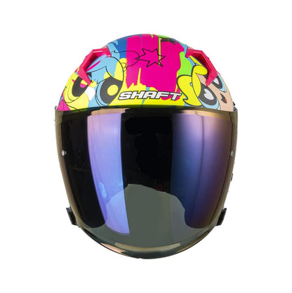 CASCO SHAFT SH-226SP POWERFULL AZUL VISOR IRIDIUM AZUL