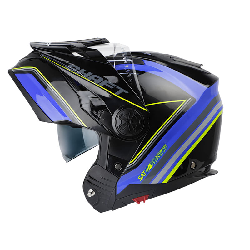 CASCO SHAFT SH-3700DV BARRIER AZUL AMARILLO NEON